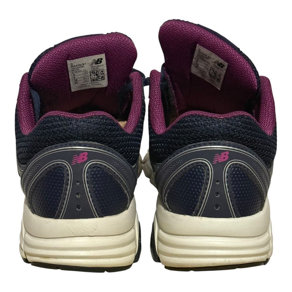 New Balance 470v2 W470LP2 Navy Pink Shoes Women's Size 8 Cushion Sneakers - Picture 6 of 9